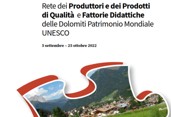 Rete dei Produttori e dei Prodotti di Qualità e Fattorie Didattiche delle Dolomiti Patrimonio Mondiale UNESCO