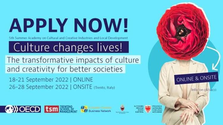 Culture changes lives! The transformative impacts of culture and creativity for better societies<p>SACCI 2022 - Summer Academy on Cultural and Creative Industries and Local Development<p> 7