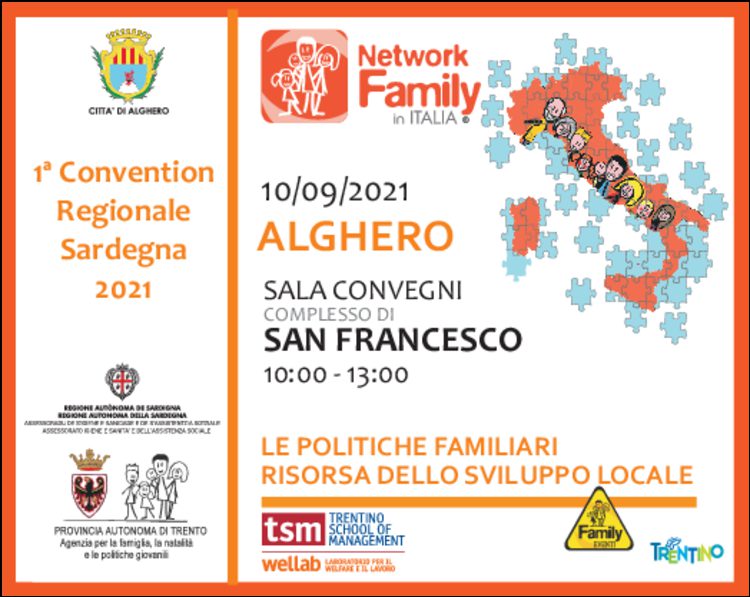 Prima Convention Regionale Sardegna dei Comuni aderenti al Network Family in Italia