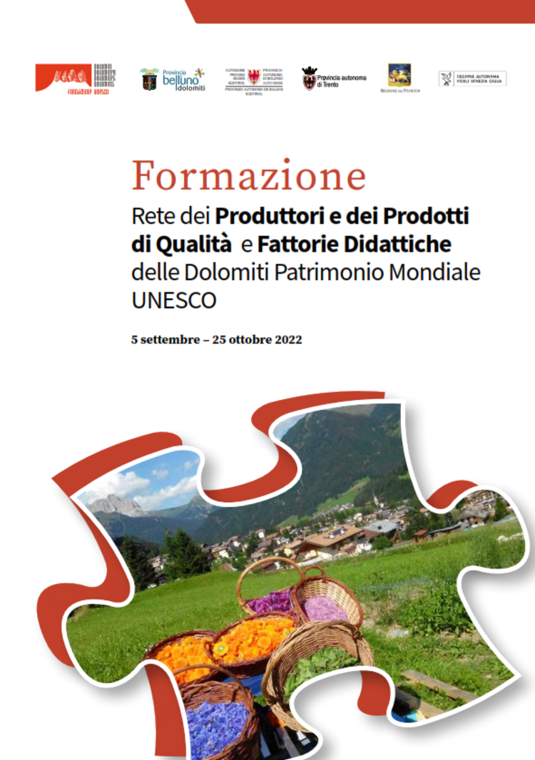 Rete dei Produttori e dei Prodotti di Qualità e Fattorie Didattiche delle Dolomiti Patrimonio Mondiale UNESCO7
